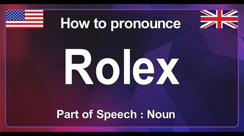 how do you say rolex|rolex pronunciation chart.